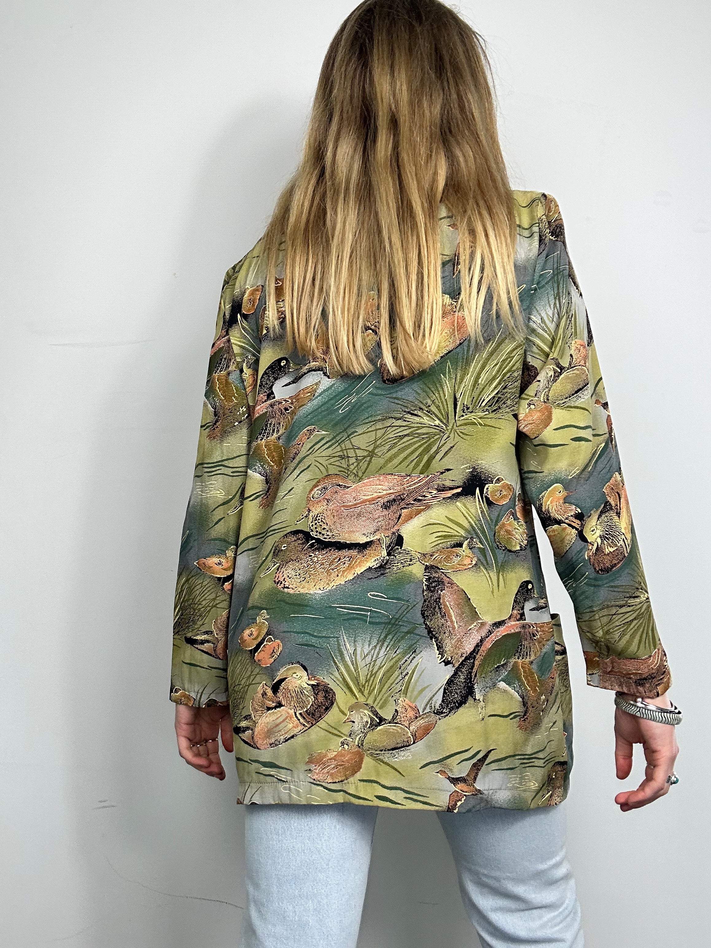 Duck Print Blazer Size 12/14