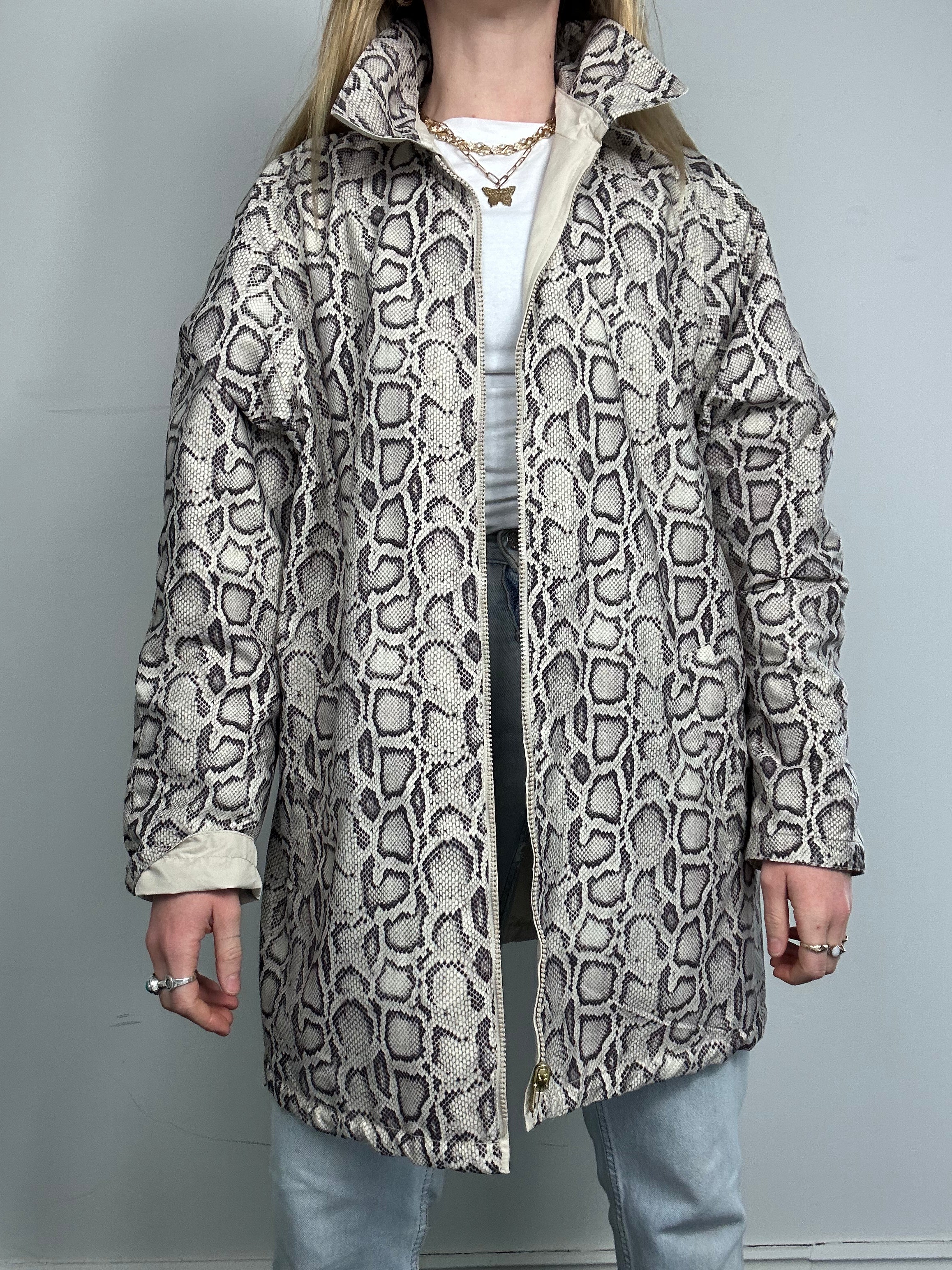 Snake Skin Reversible Jacket Size 14