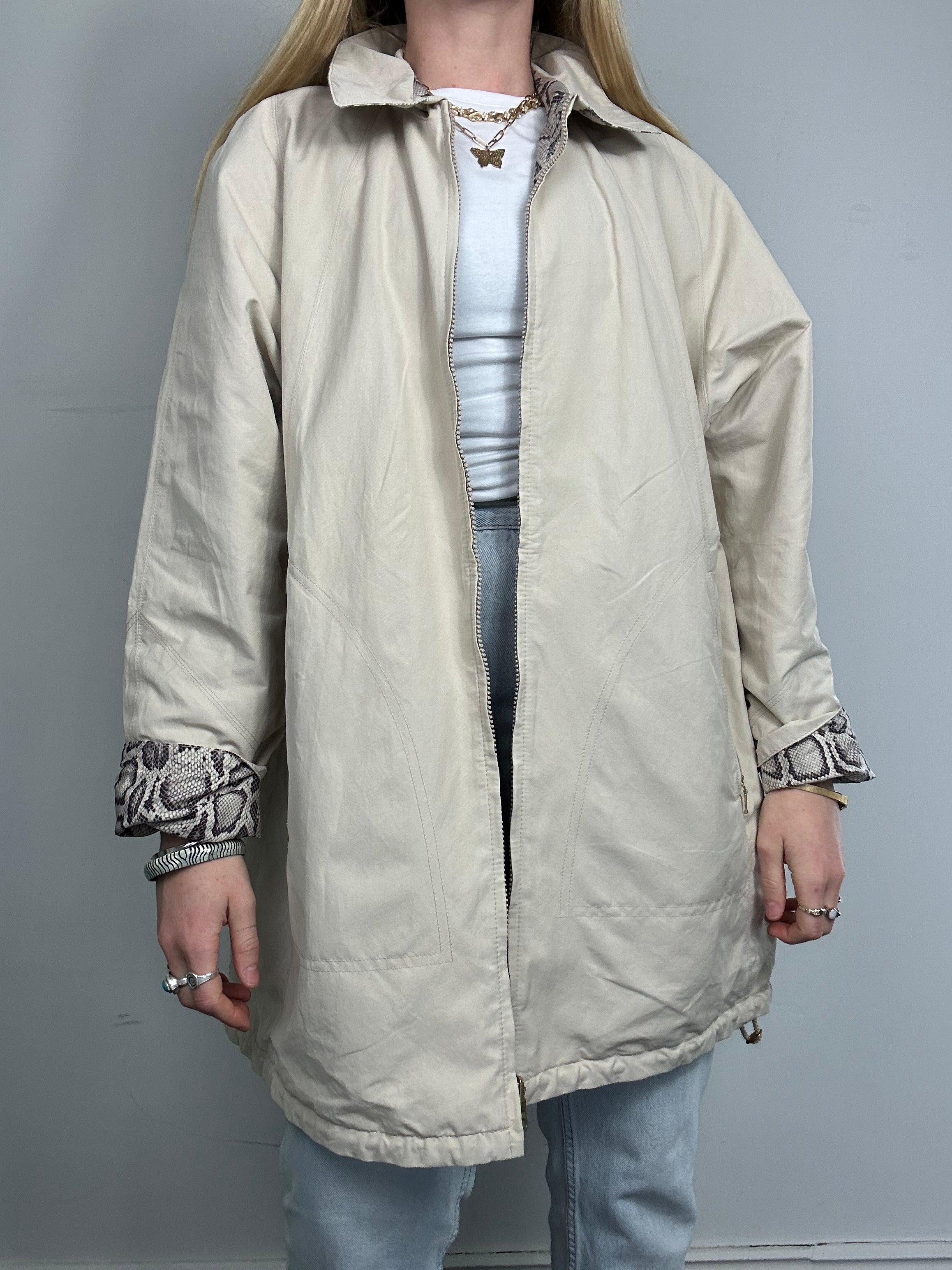 Snake Skin Reversible Jacket Size 14