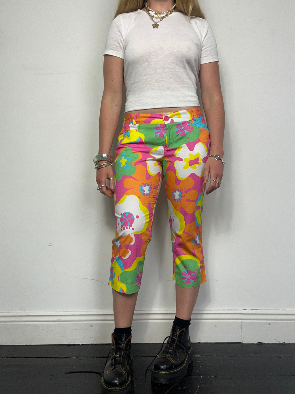 Floral 00's Capri Pants size 10