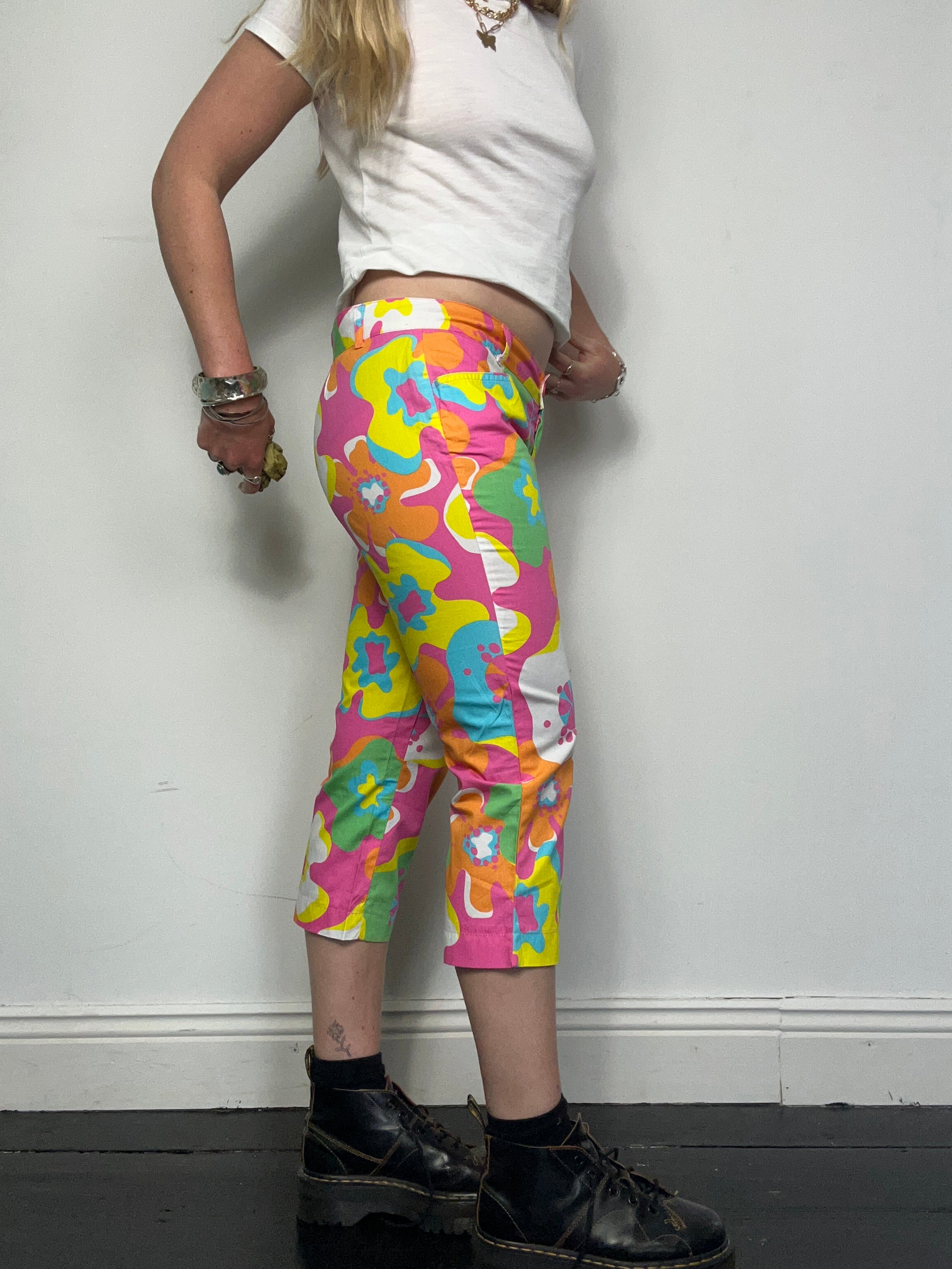 Floral 00's Capri Pants size 10