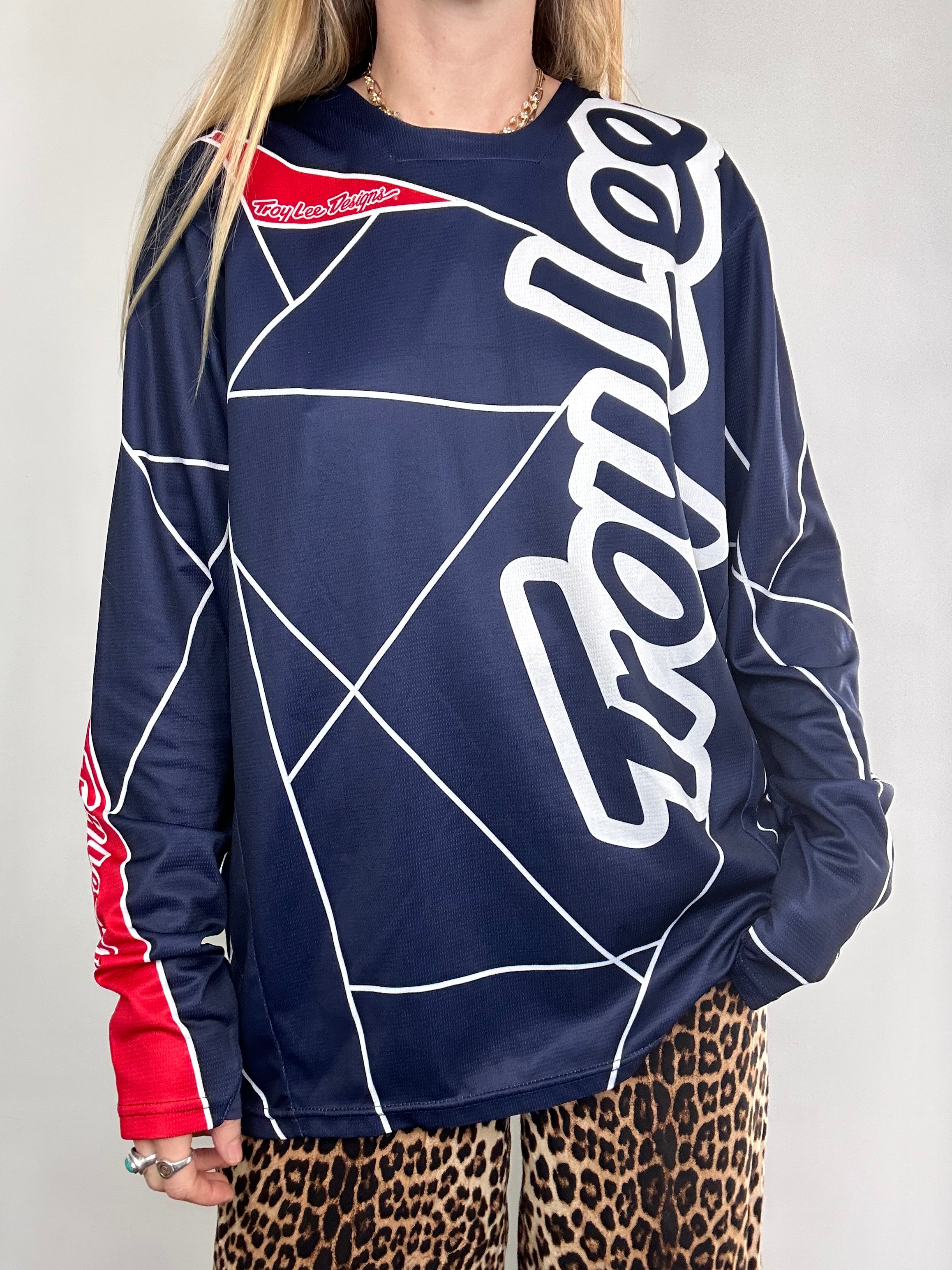Navy Motorcross Jersey Size M