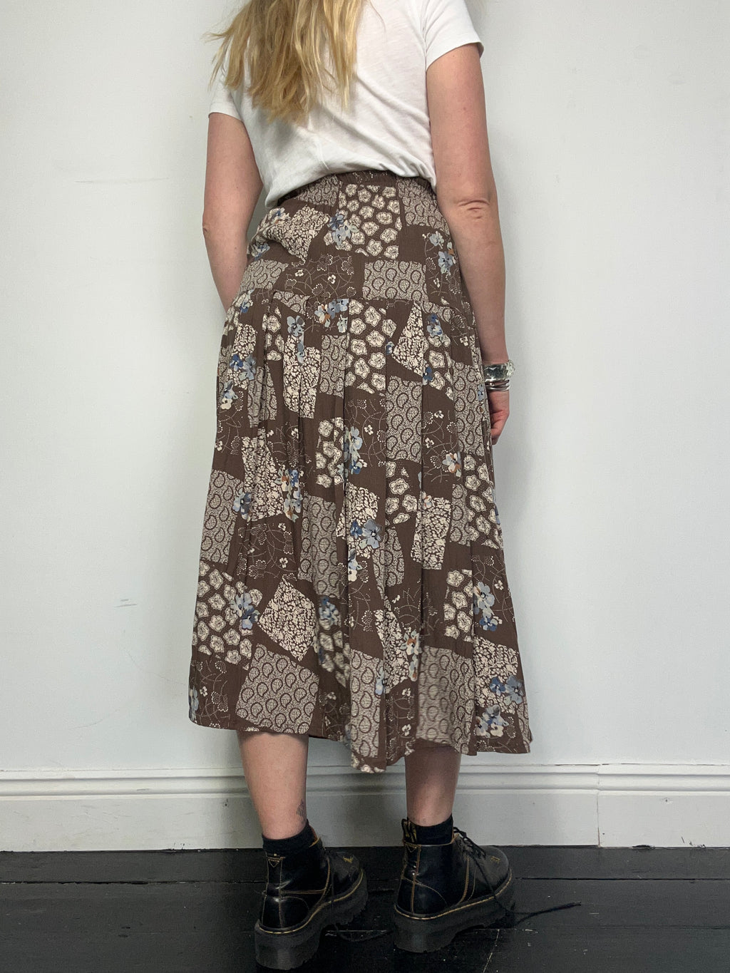 Brown 90's Midi Skirt Size 10/12