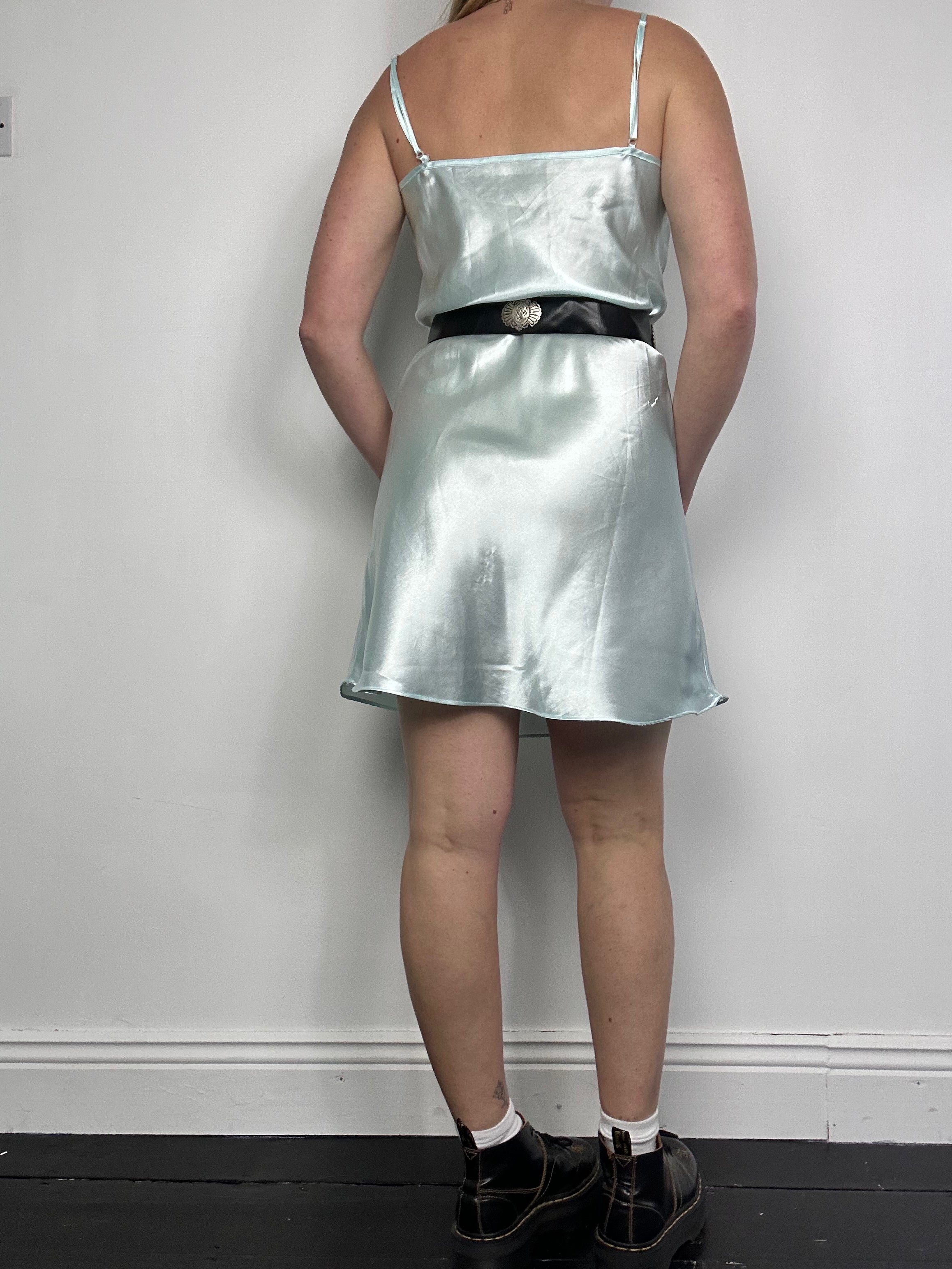 baby Blue Slip Dress Size 10