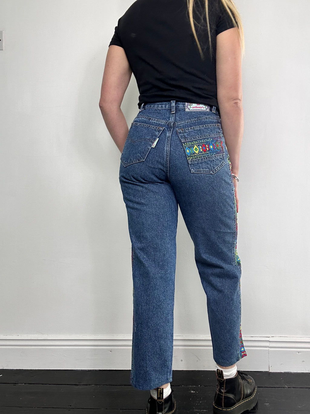 Indago embroidered Denim jeans Size 8
