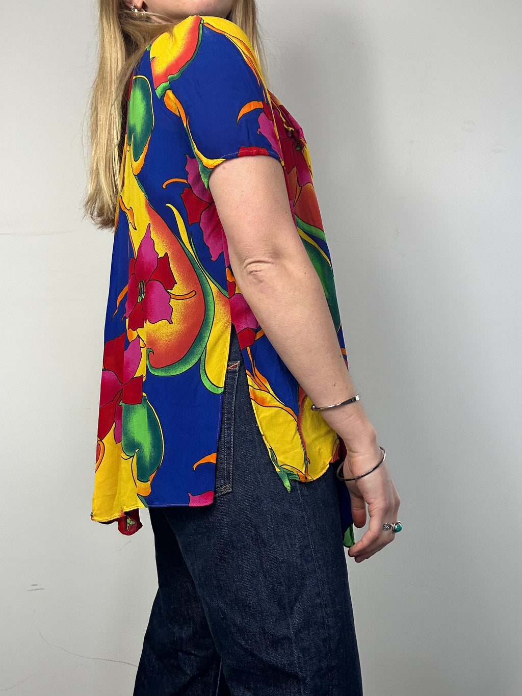 80's Floral Shirt Size 10