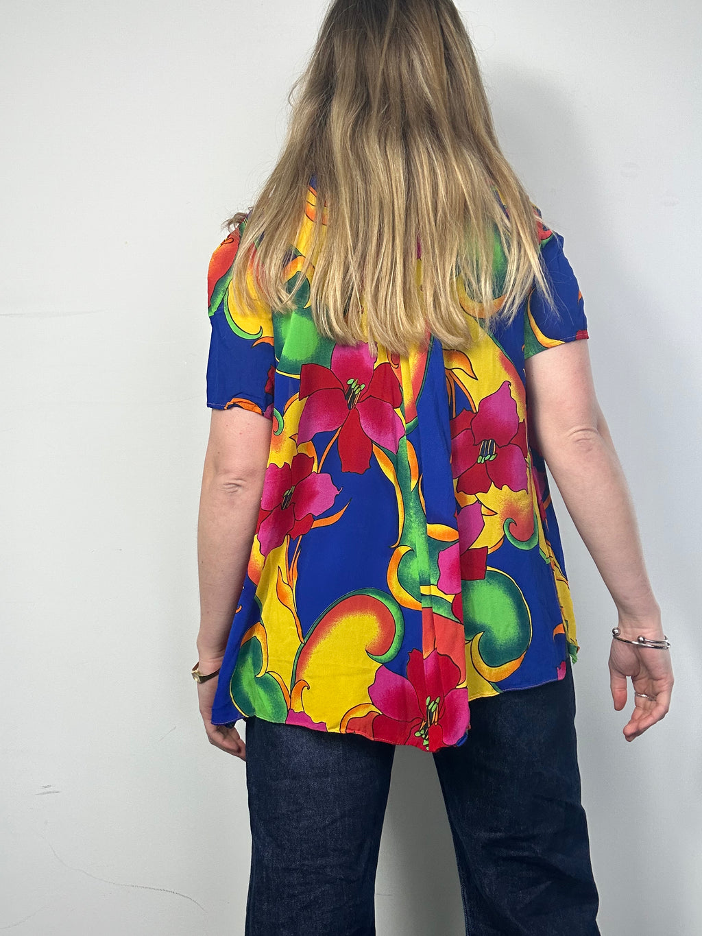 80's Floral Shirt Size 10