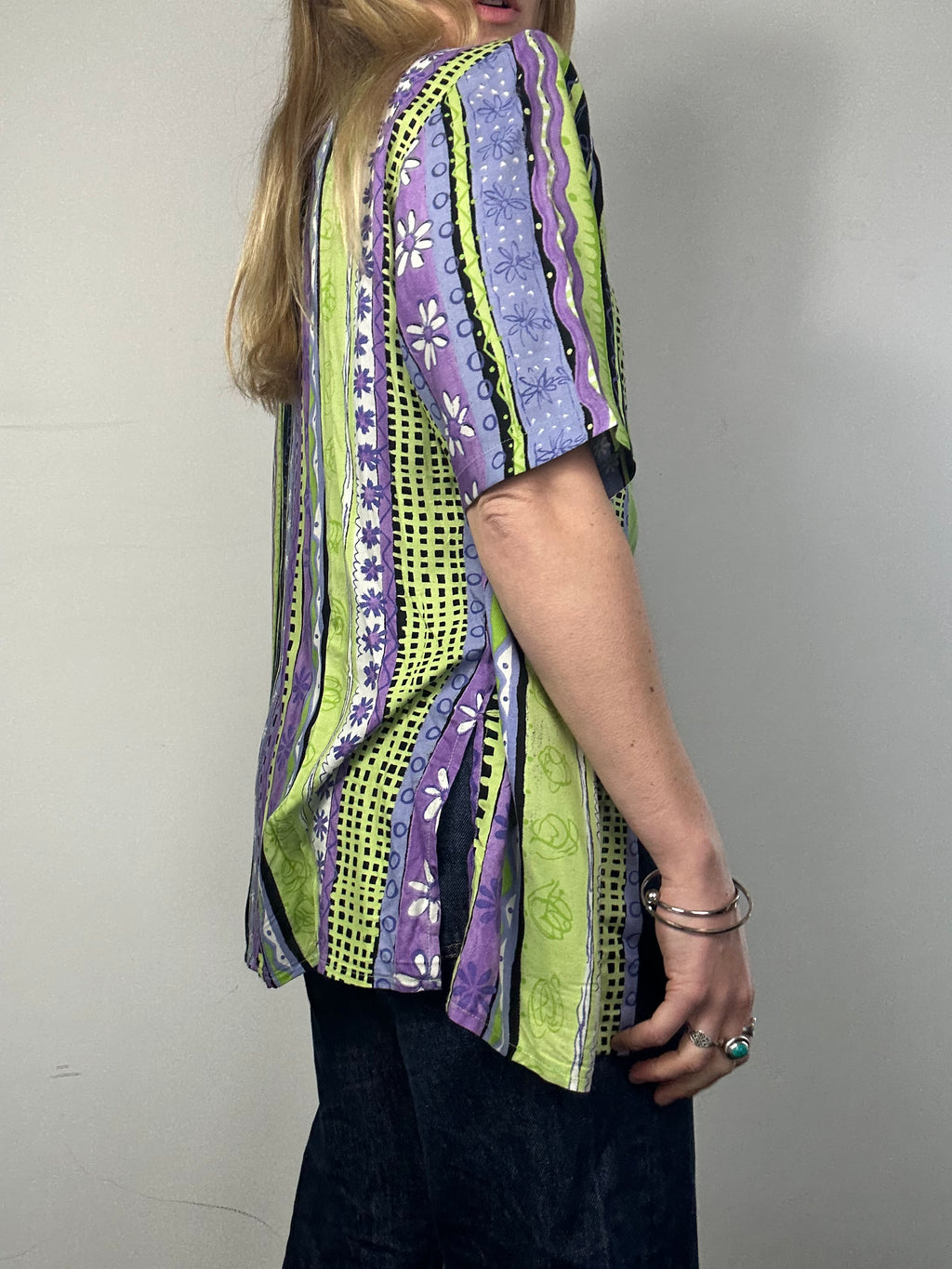 80's Lime Green Shirt Size 12