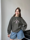 Spice Spiral Grey Sweater Size XL