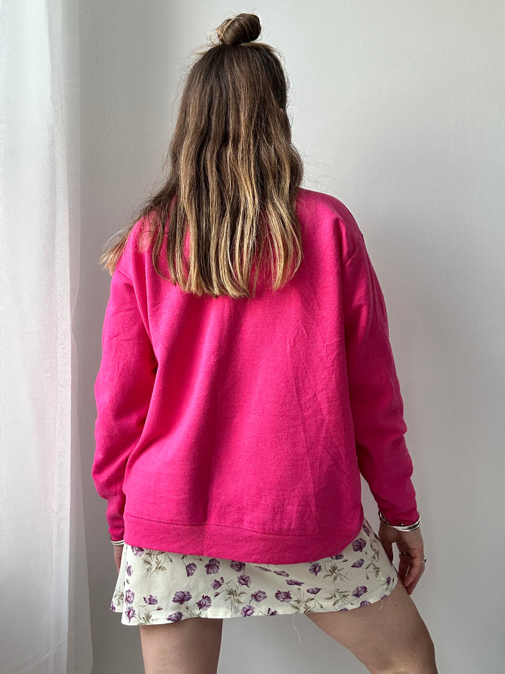 Pink Spice Spiral Sweater Size S