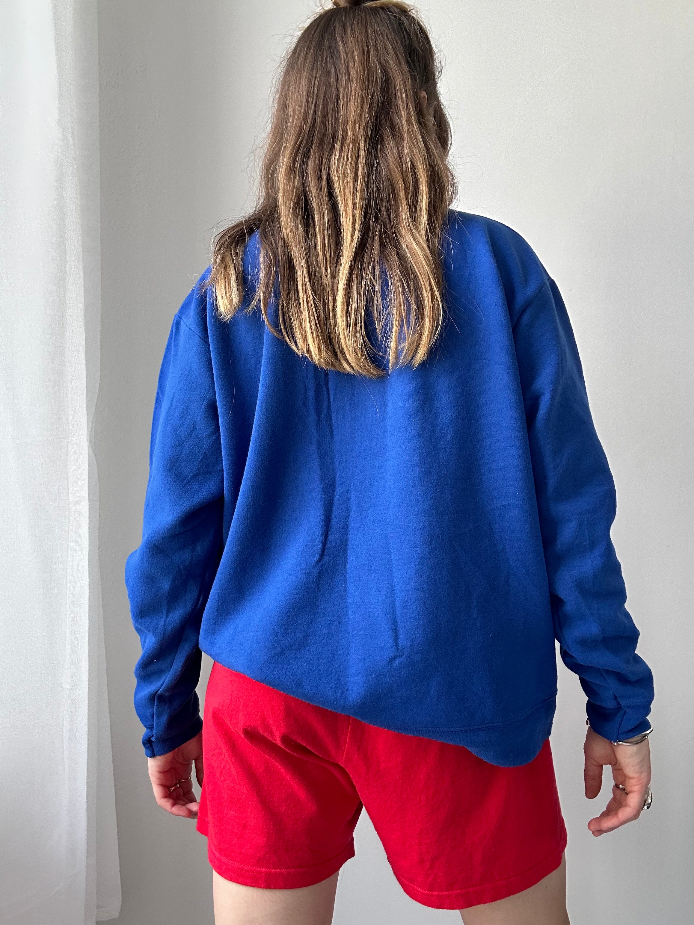 Blue Spice Spiral Sweater Size M