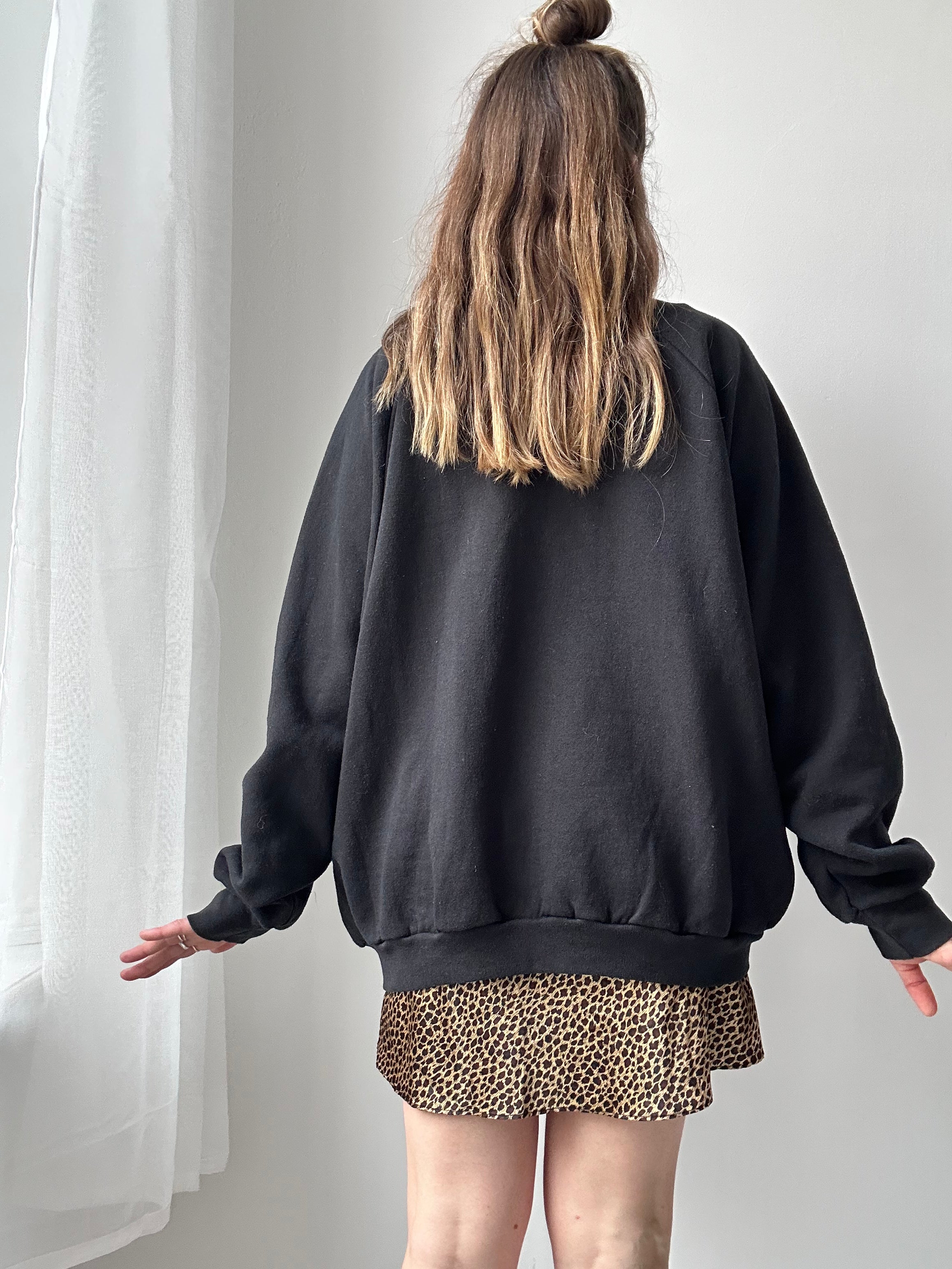 Spice Spiral Black Sweater Size Xl