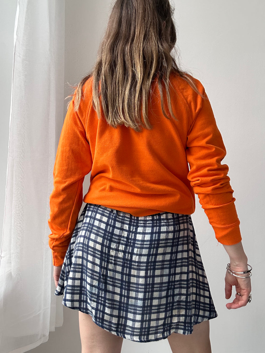 Orange Spice Spiral Sweater Size S