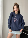 Spice Spiral Navy Sweater Size L
