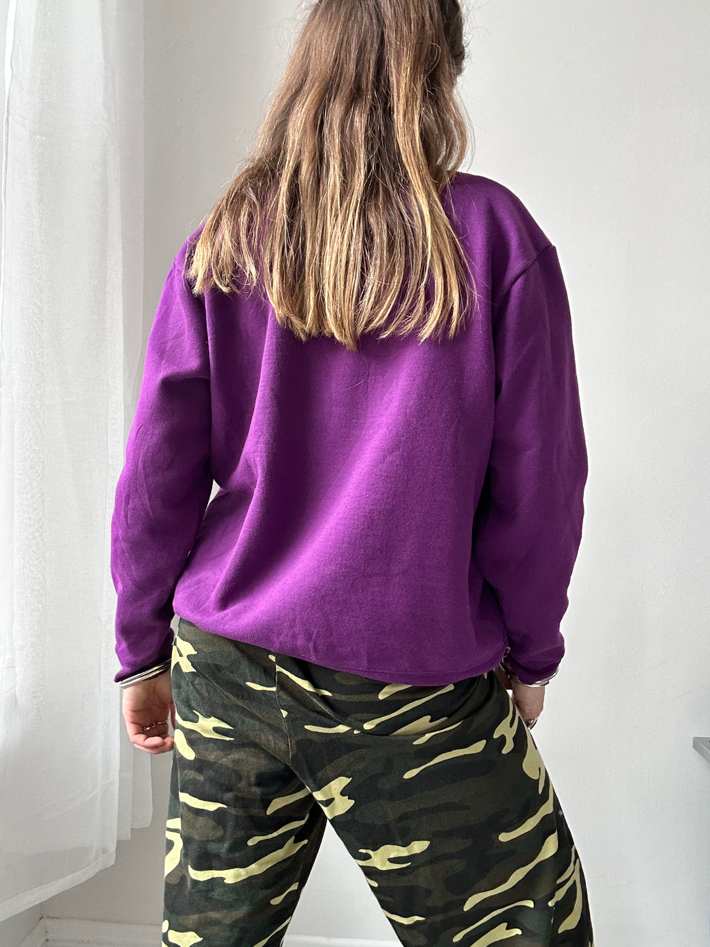 Purple Spice SPiral Sweater Size S