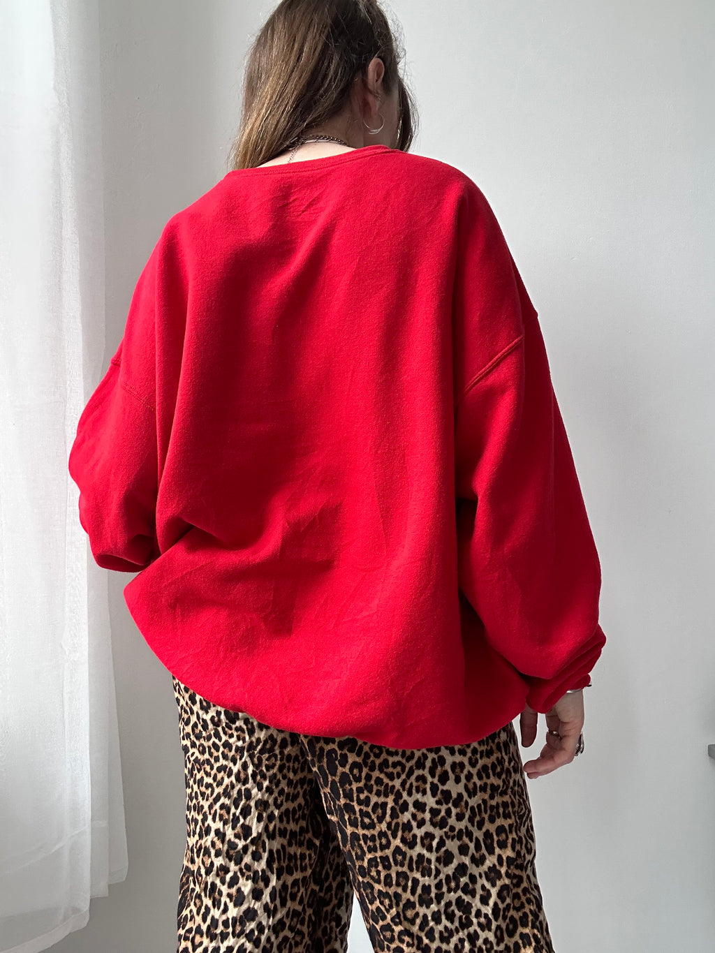 Red Spice Spiral Sweater Size XXL