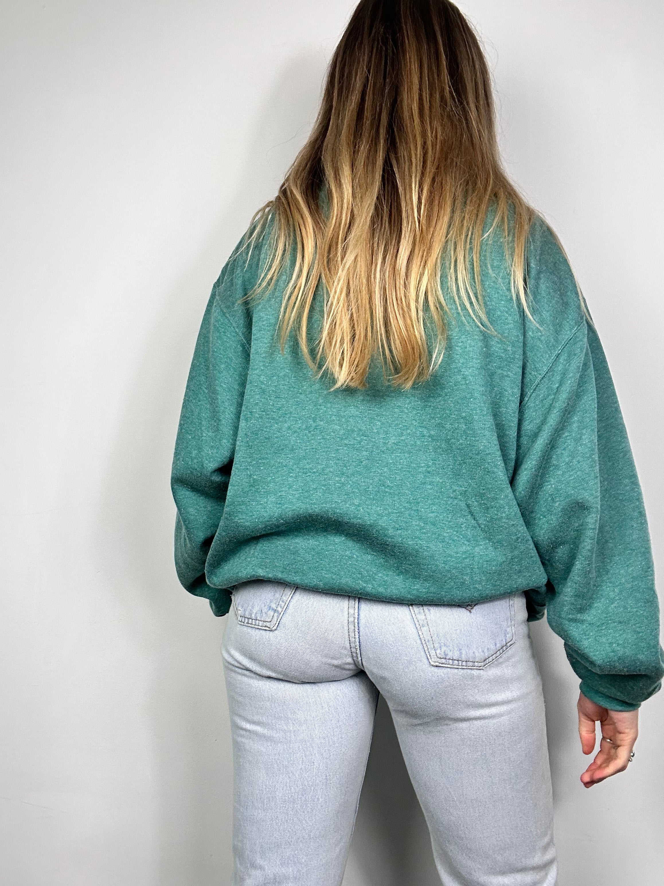 Teal Cardi 80's Size M