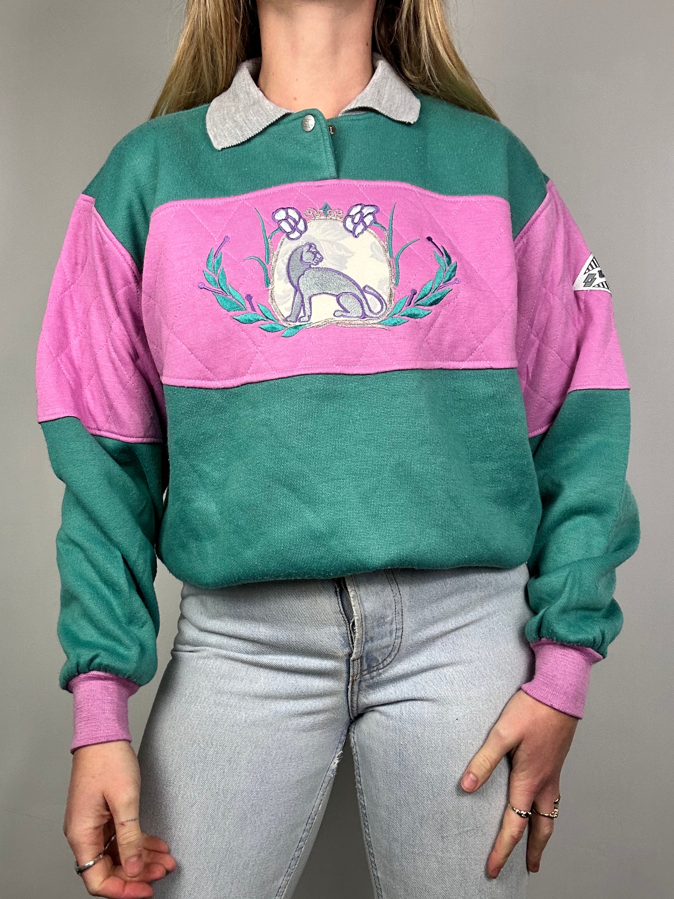 Collared 80's Sweater Size S