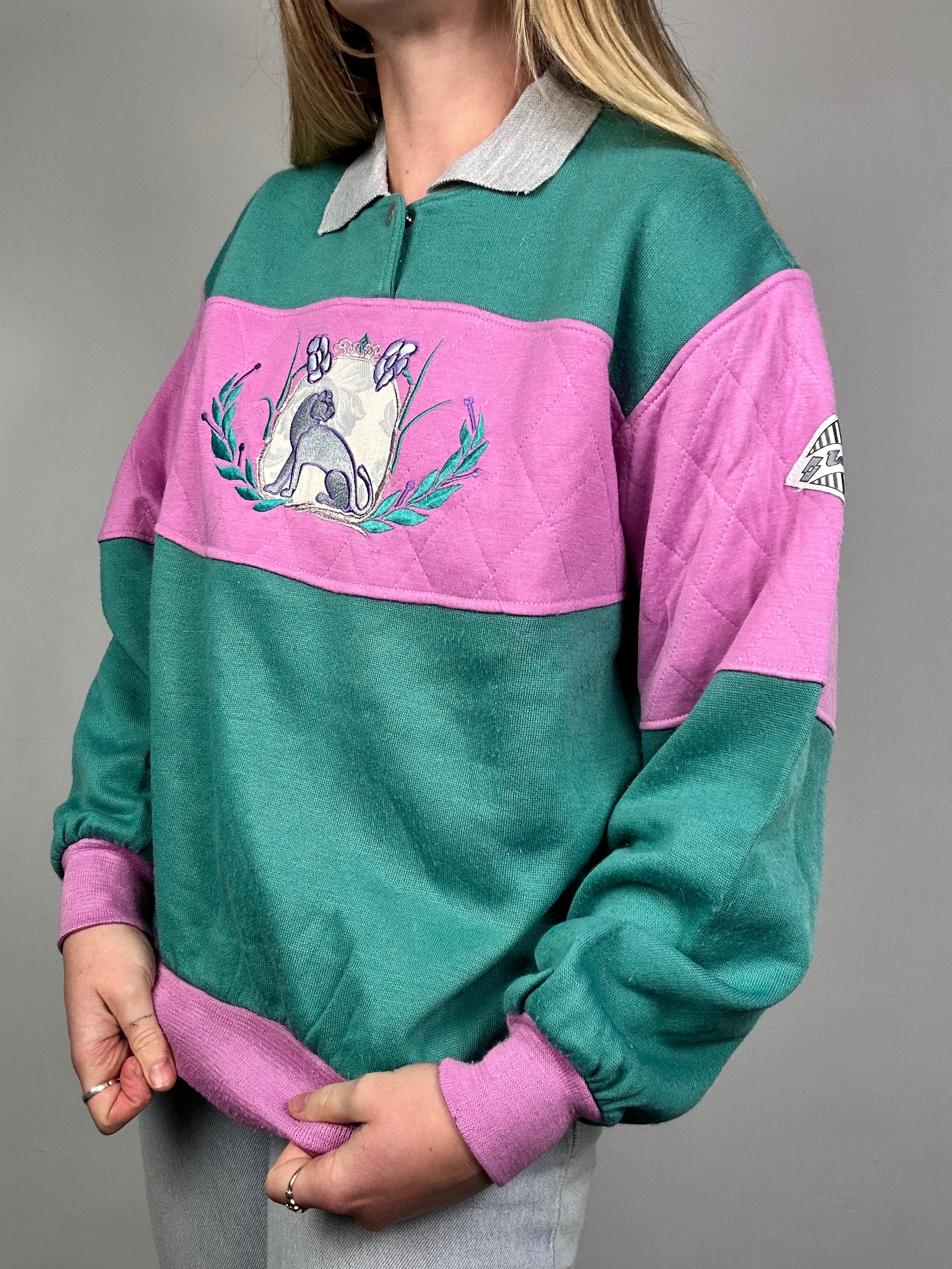 Collared 80's Sweater Size S