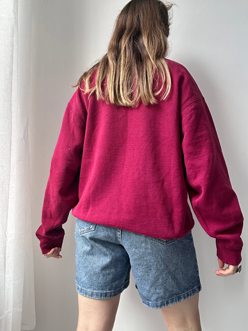 Wine Spice Spiral Sweater Size M