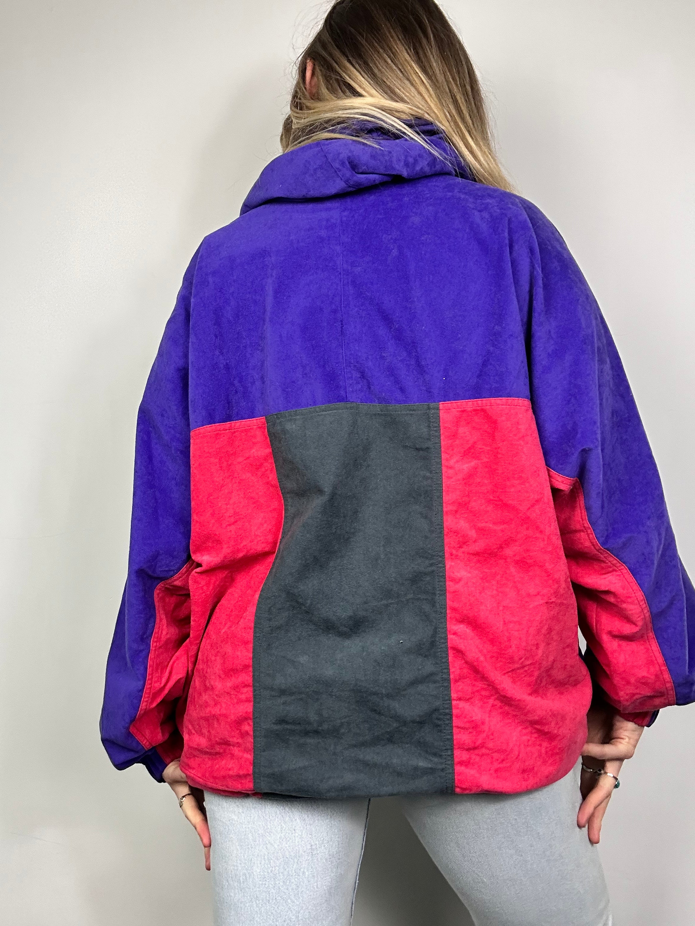 Half Zip 80's Windbreaker Size M