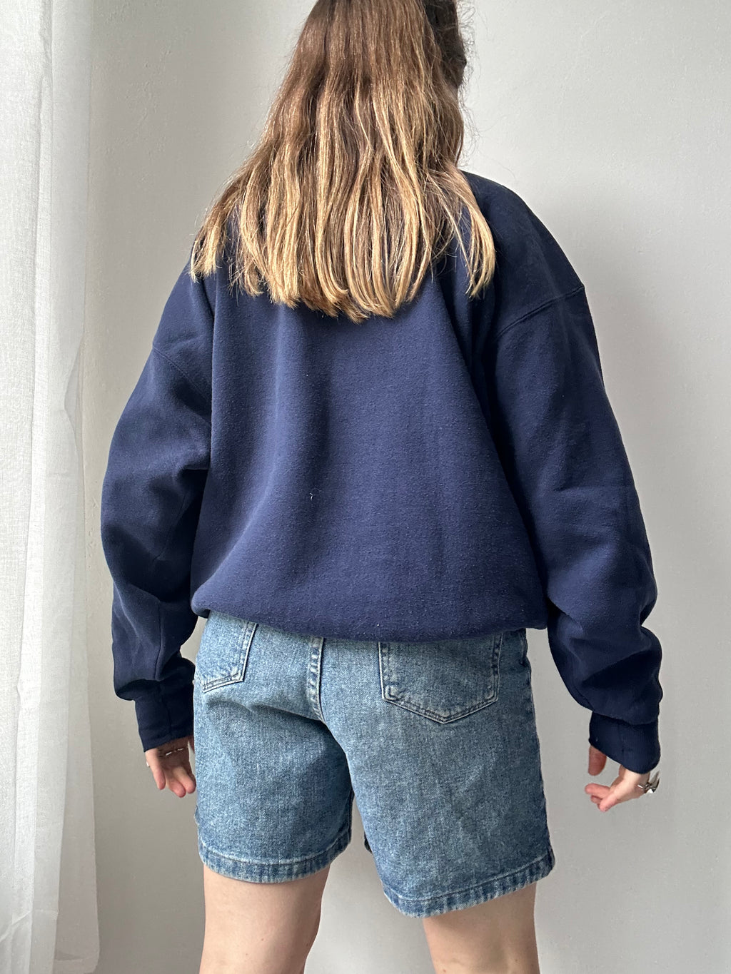Navy Spiral Spice Sweater Size M