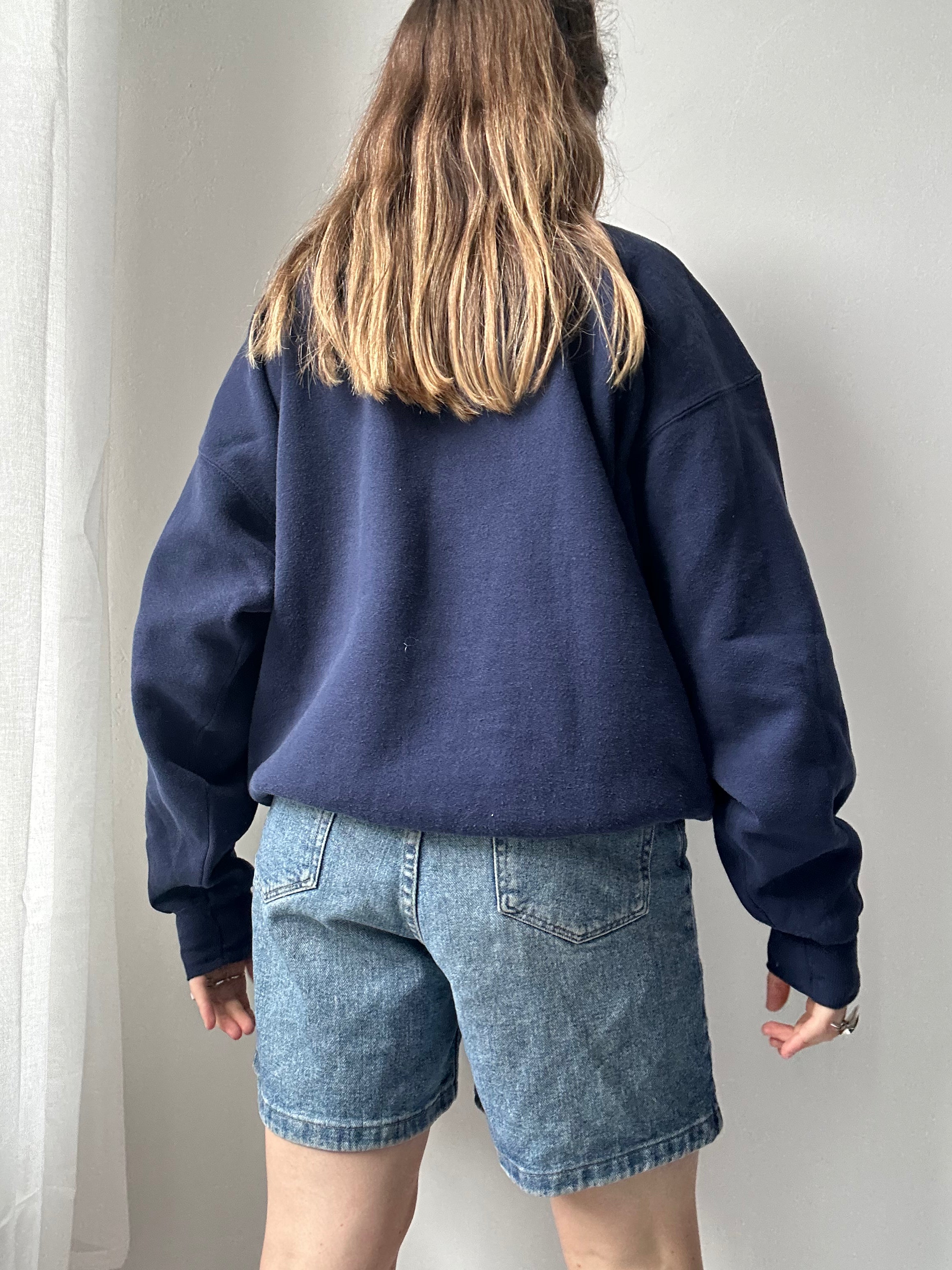 Navy Spiral Spice Sweater Size M