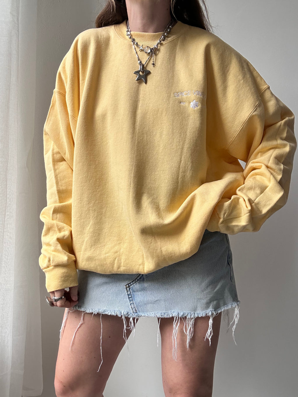 Lemon Spice Spiral Sweater Size Xl