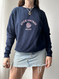 Navy Spiral Sweater Size S