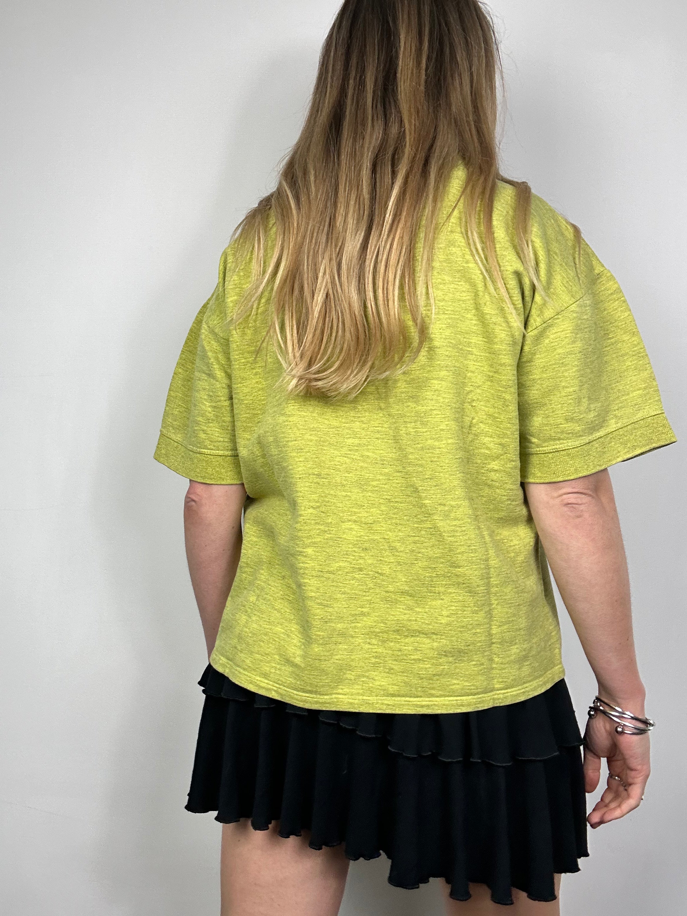 Reebok Lime Green T Shirt Size S/M