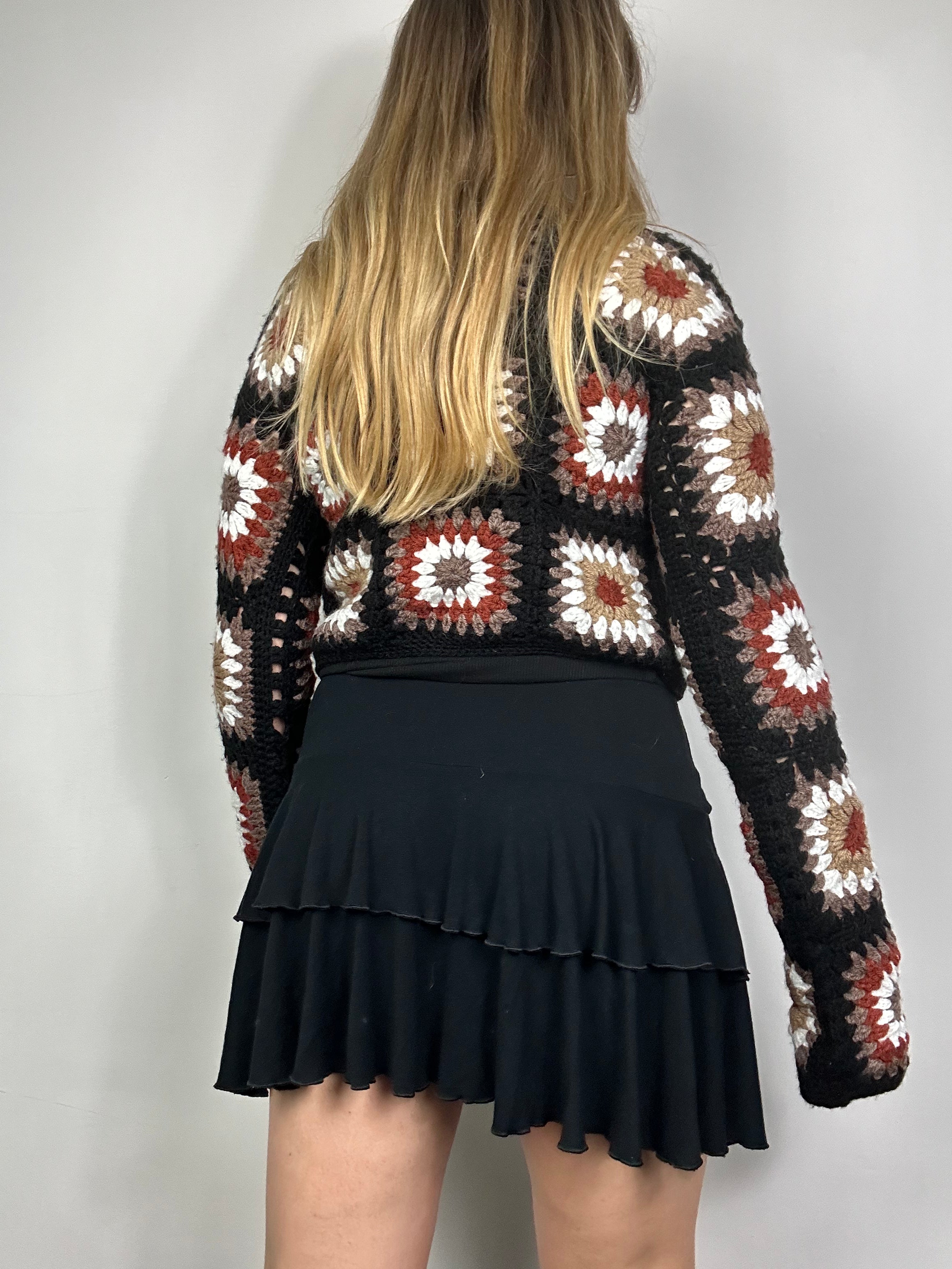 Crochet Cropped Cardigan Size 10