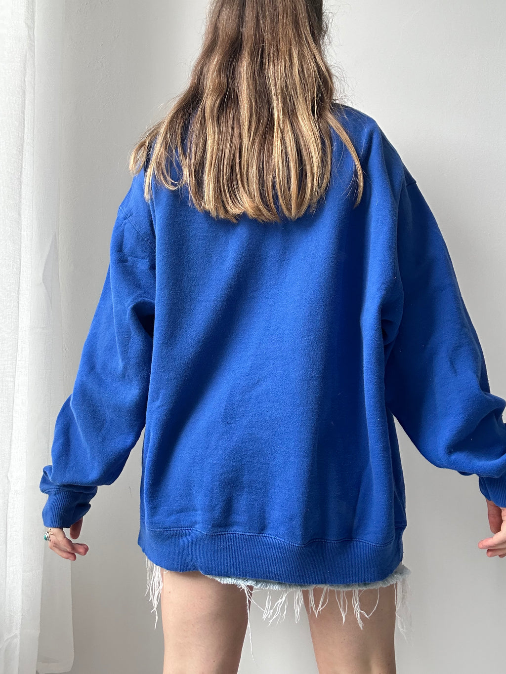 Blue Spice Spiral Sweater Size L