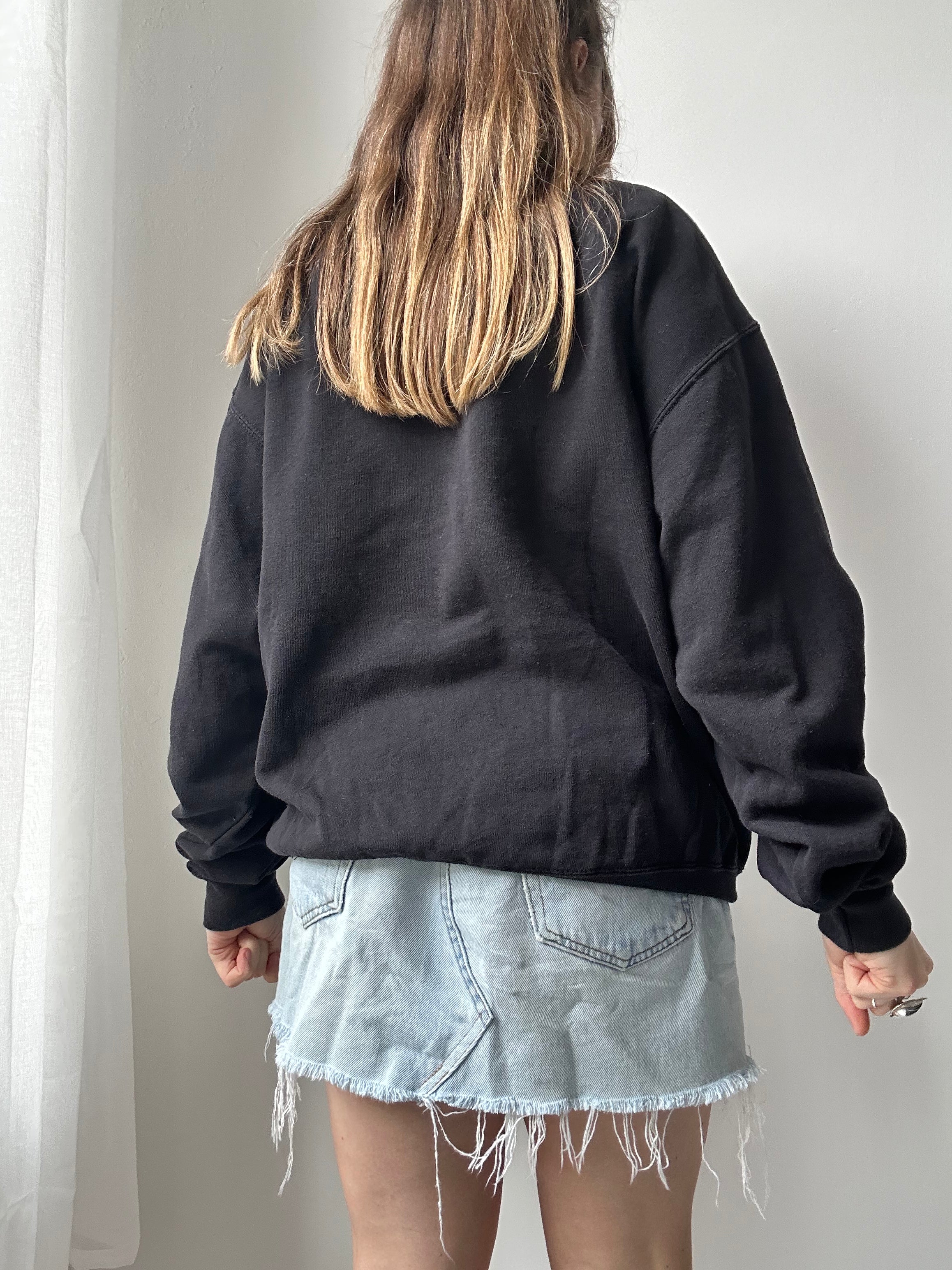Black Spice Spiral Sweater Size M