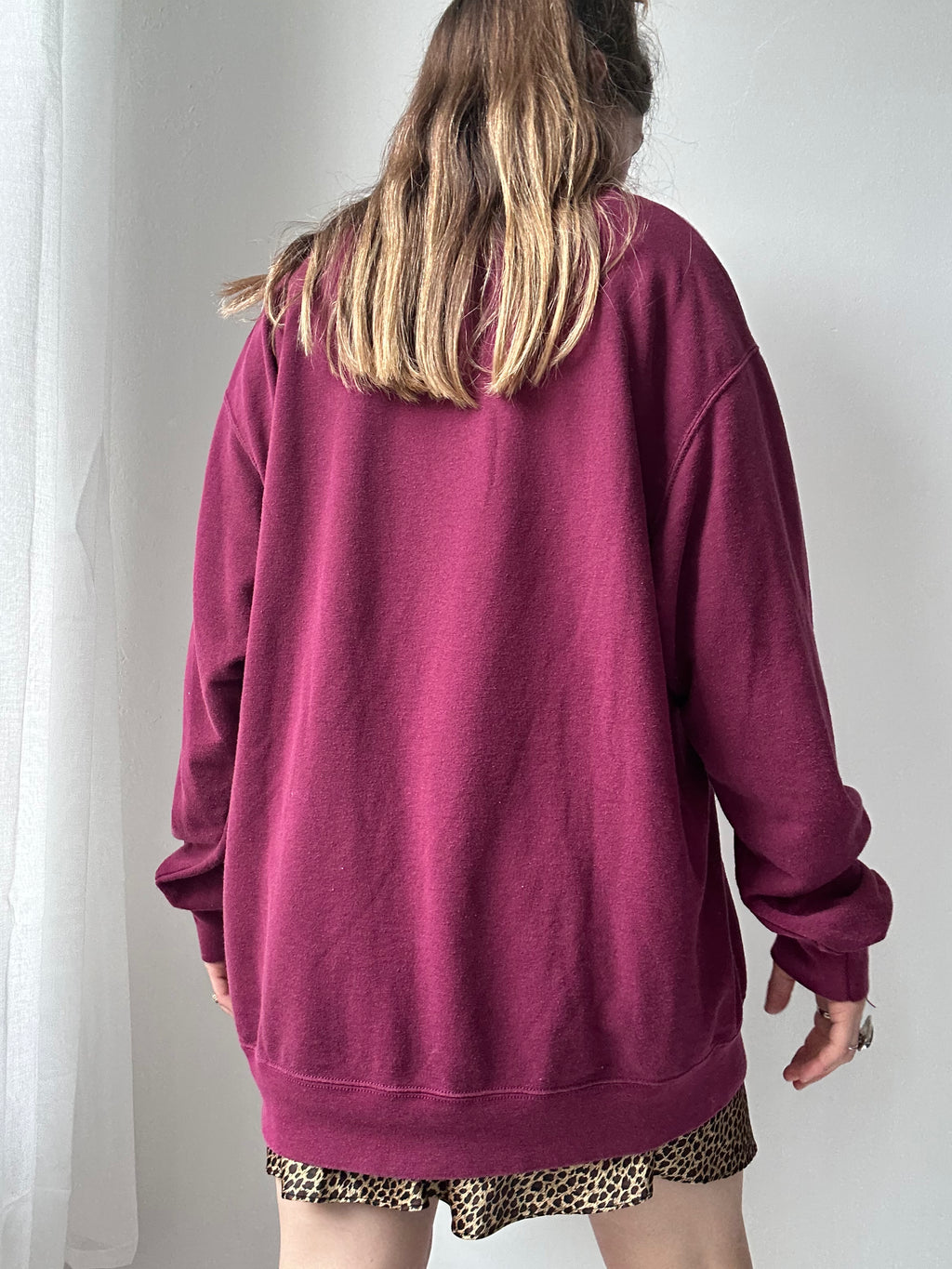 Wine Spice Spiral Sweater Size Xl