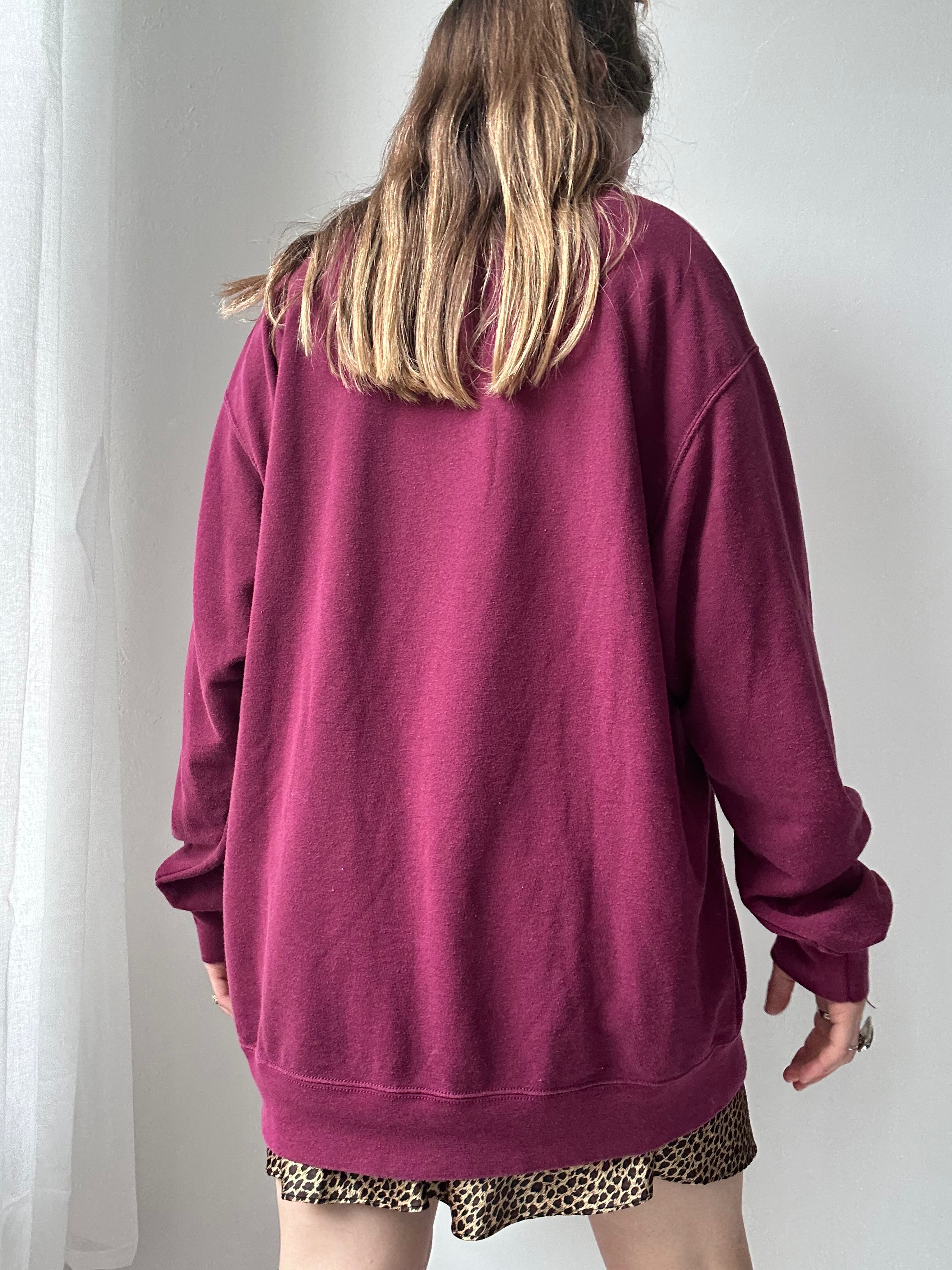 Wine Spice Spiral Sweater Size Xl