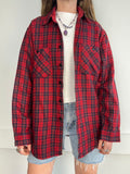 Red Tartan Shirt Size M/L