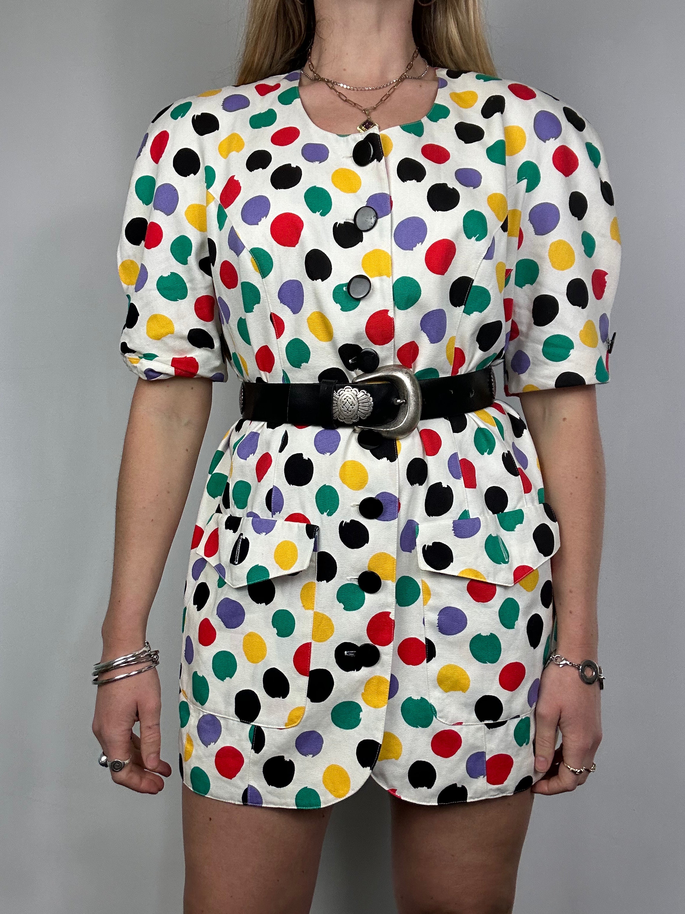 Polkadot 80's Blazer Dress Size 10/12