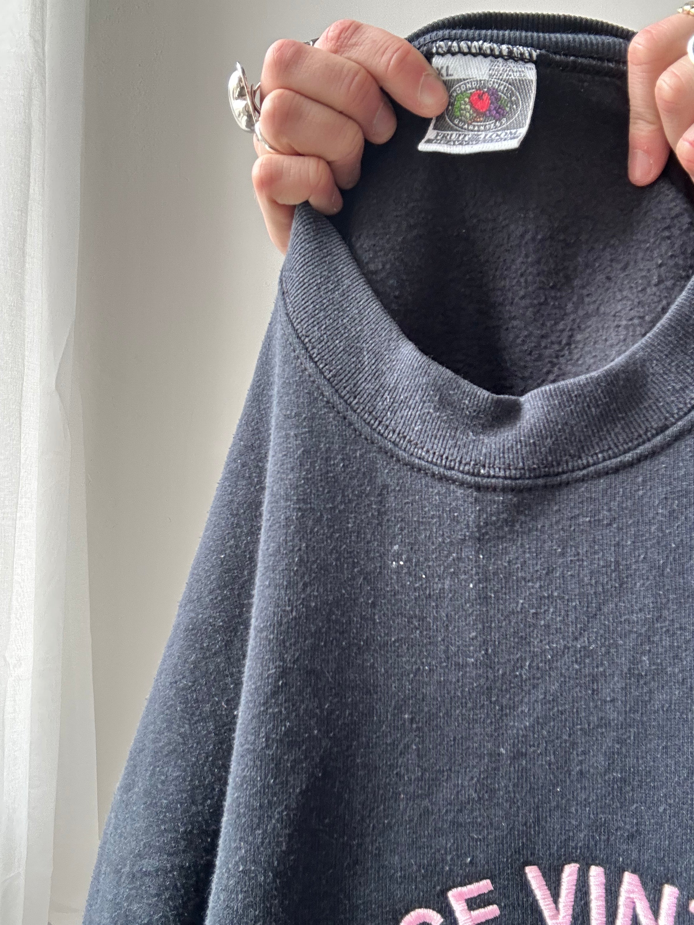 Black Spice Spiral Sweater Size L