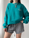 Teal Spice Spiral Sweater Size L