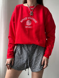Red Spice Spiral Sweater Size M