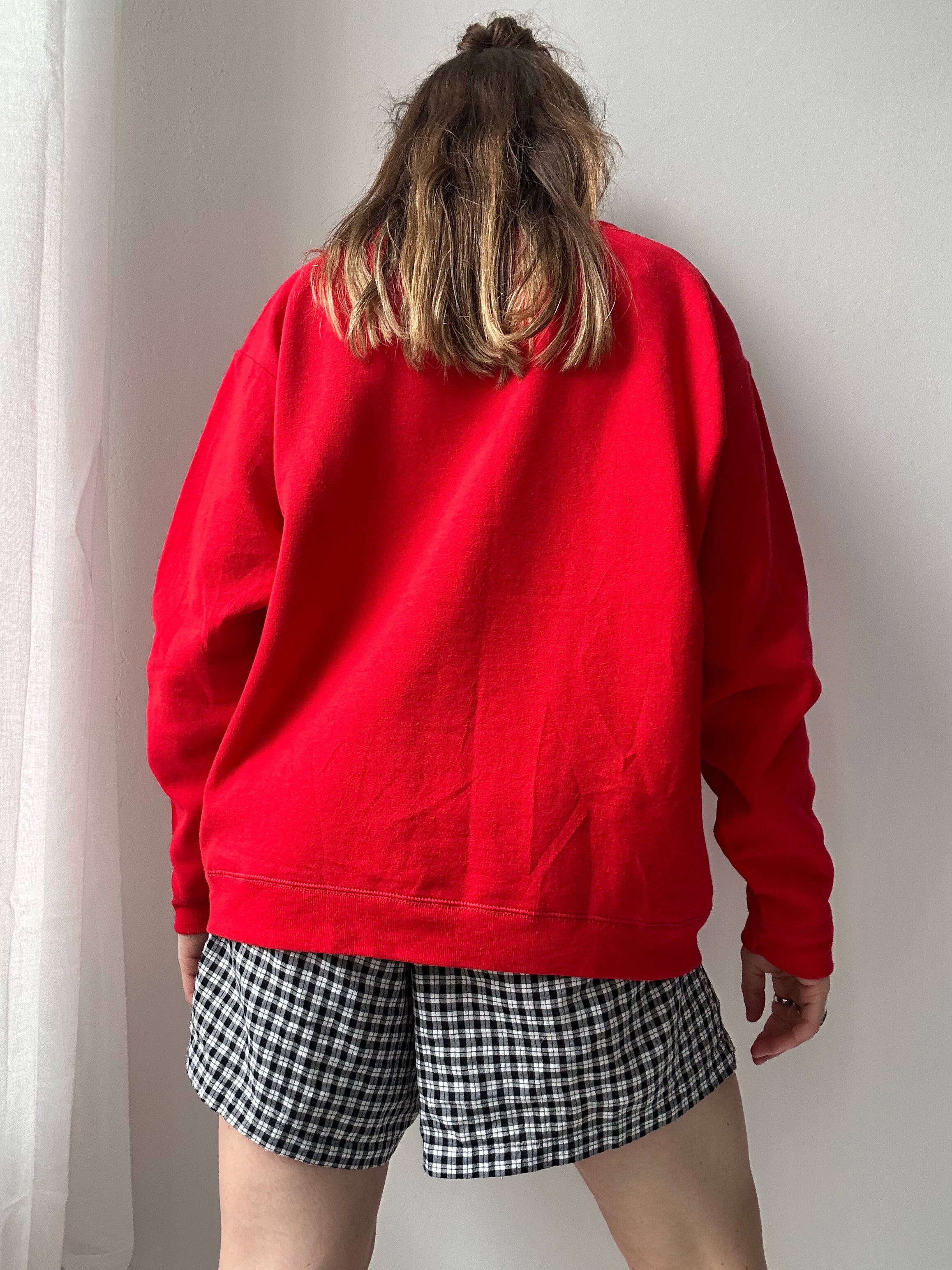 Red Spice Spiral Sweater Size M
