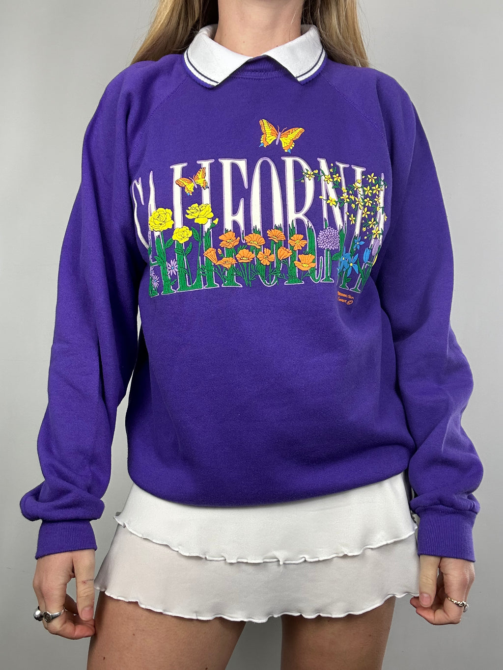 Purple 80's Sweater Size 10