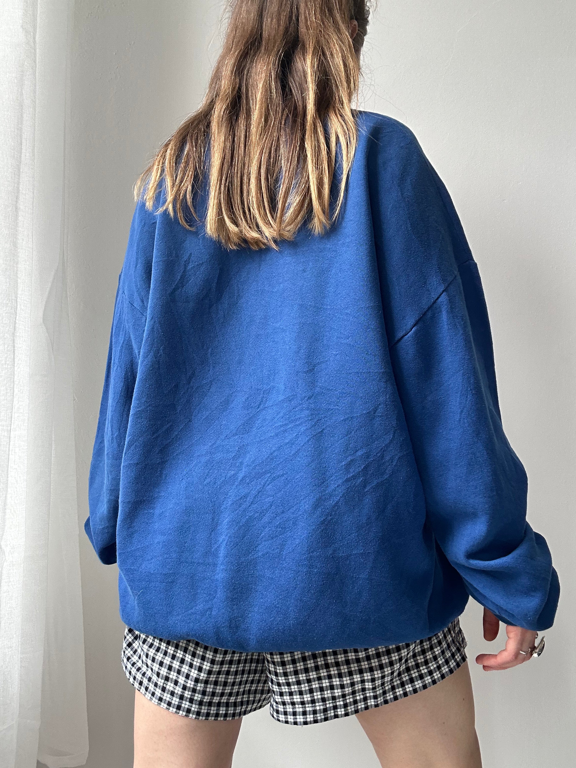 Blue Spice Spiral Sweater Size L