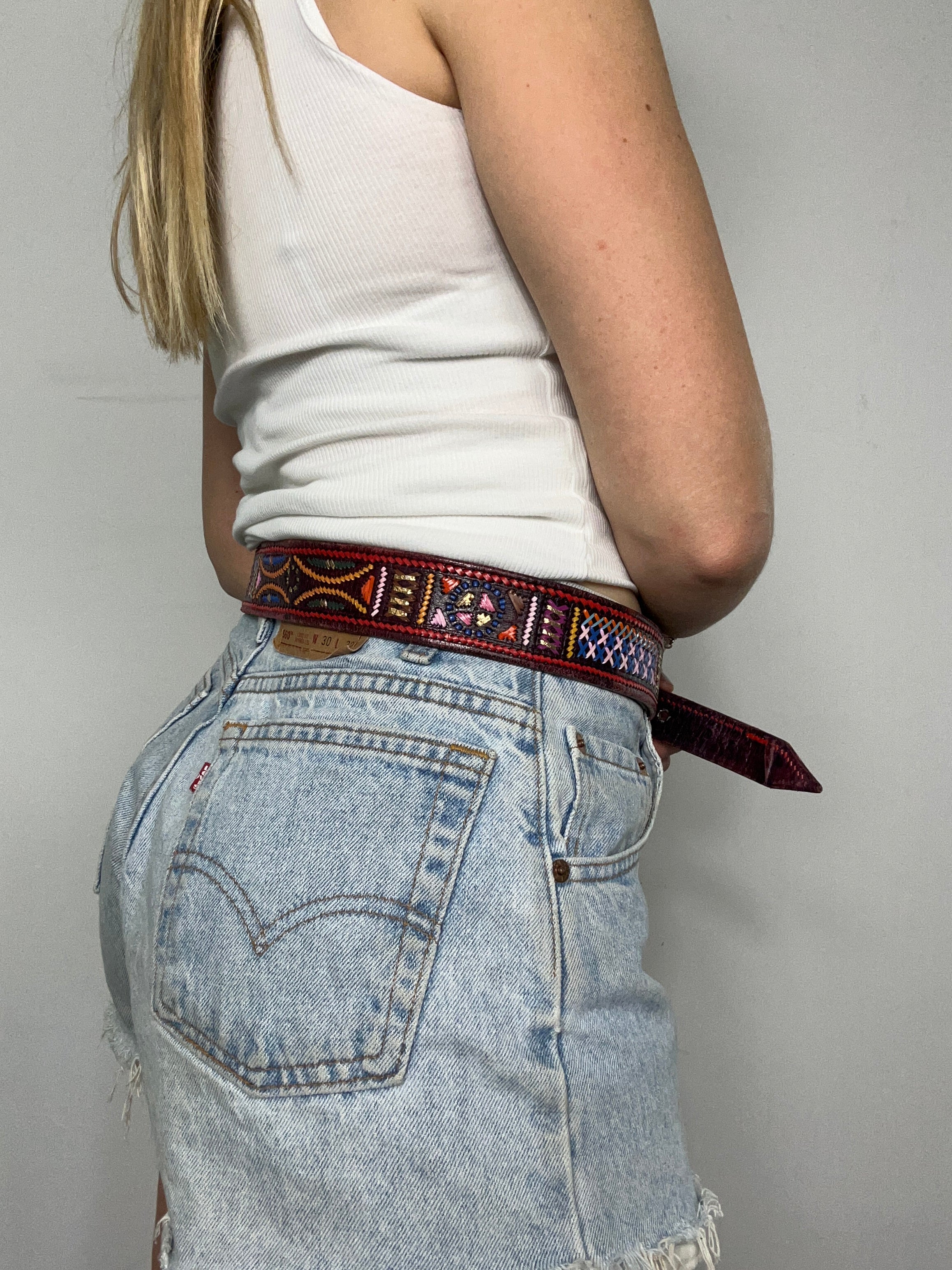 Embroidered Belt Size 10