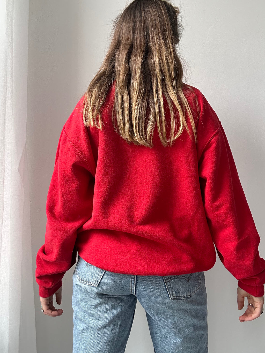 Red Spice Spiral Sweater Size M