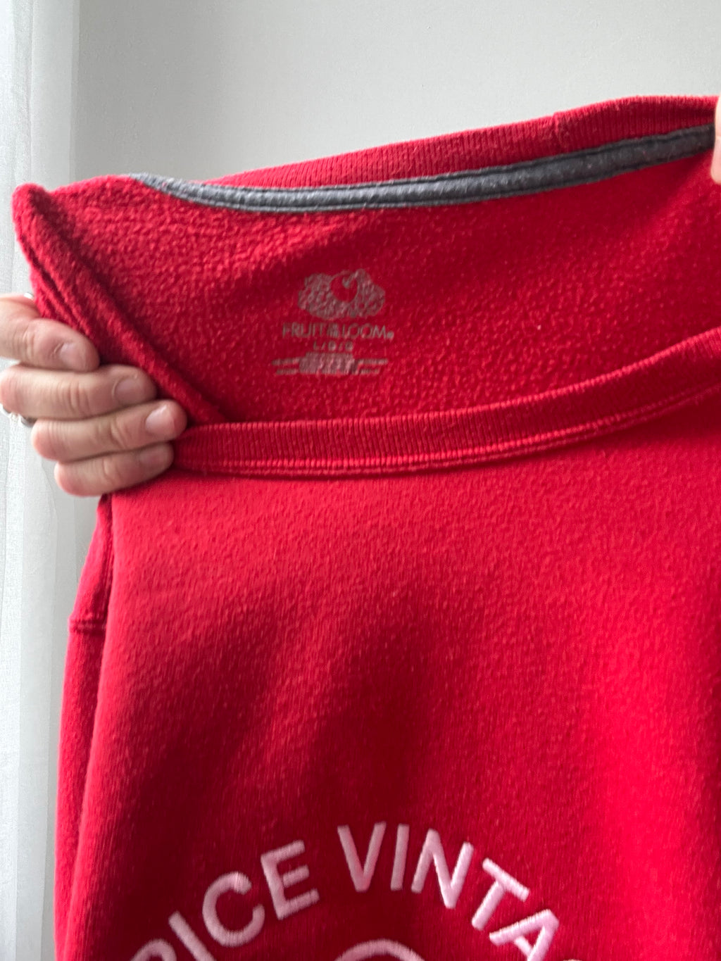 Red Spice Spiral Sweater Size M
