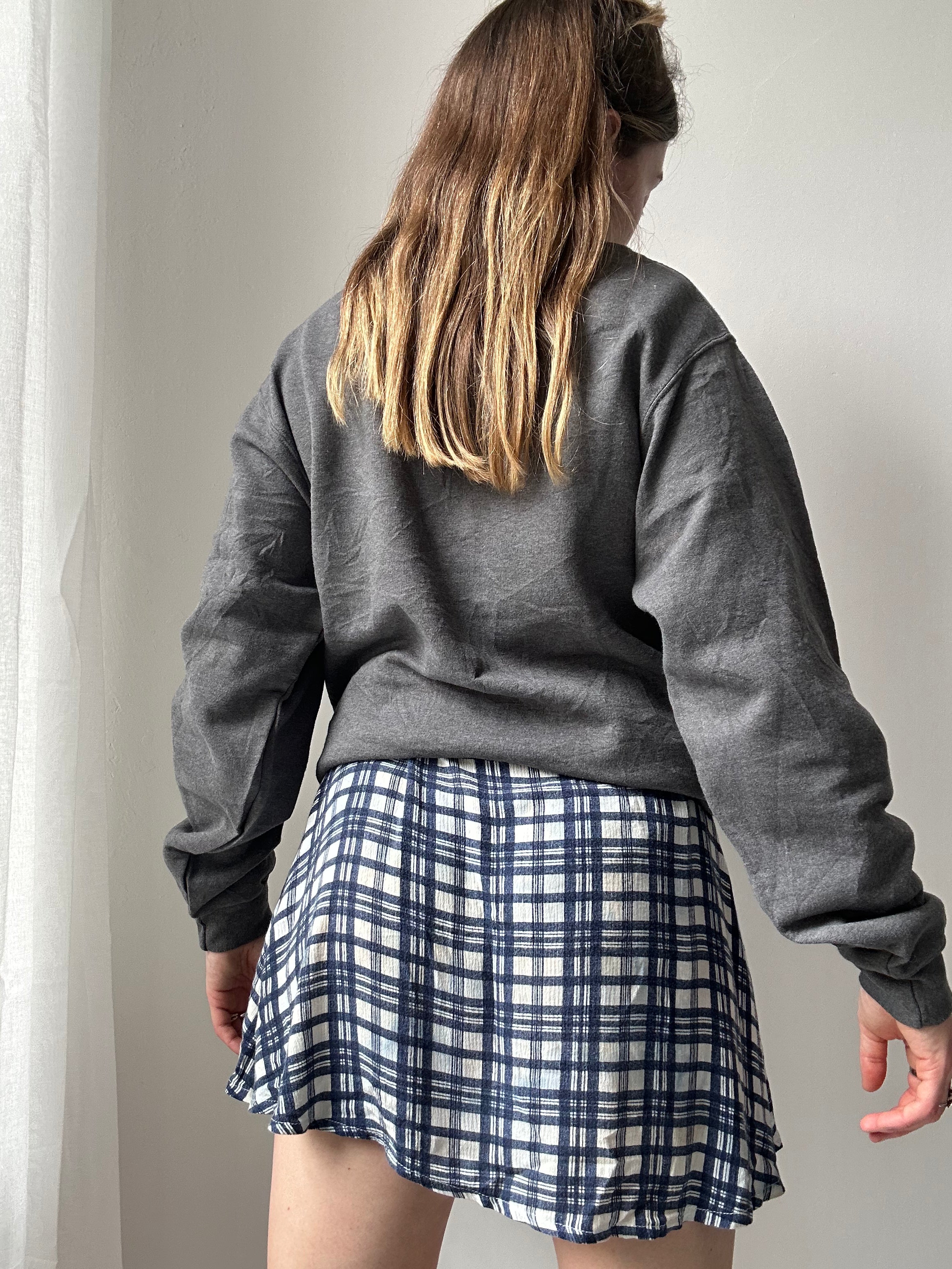Grey Spice Spiral Sweater Size S