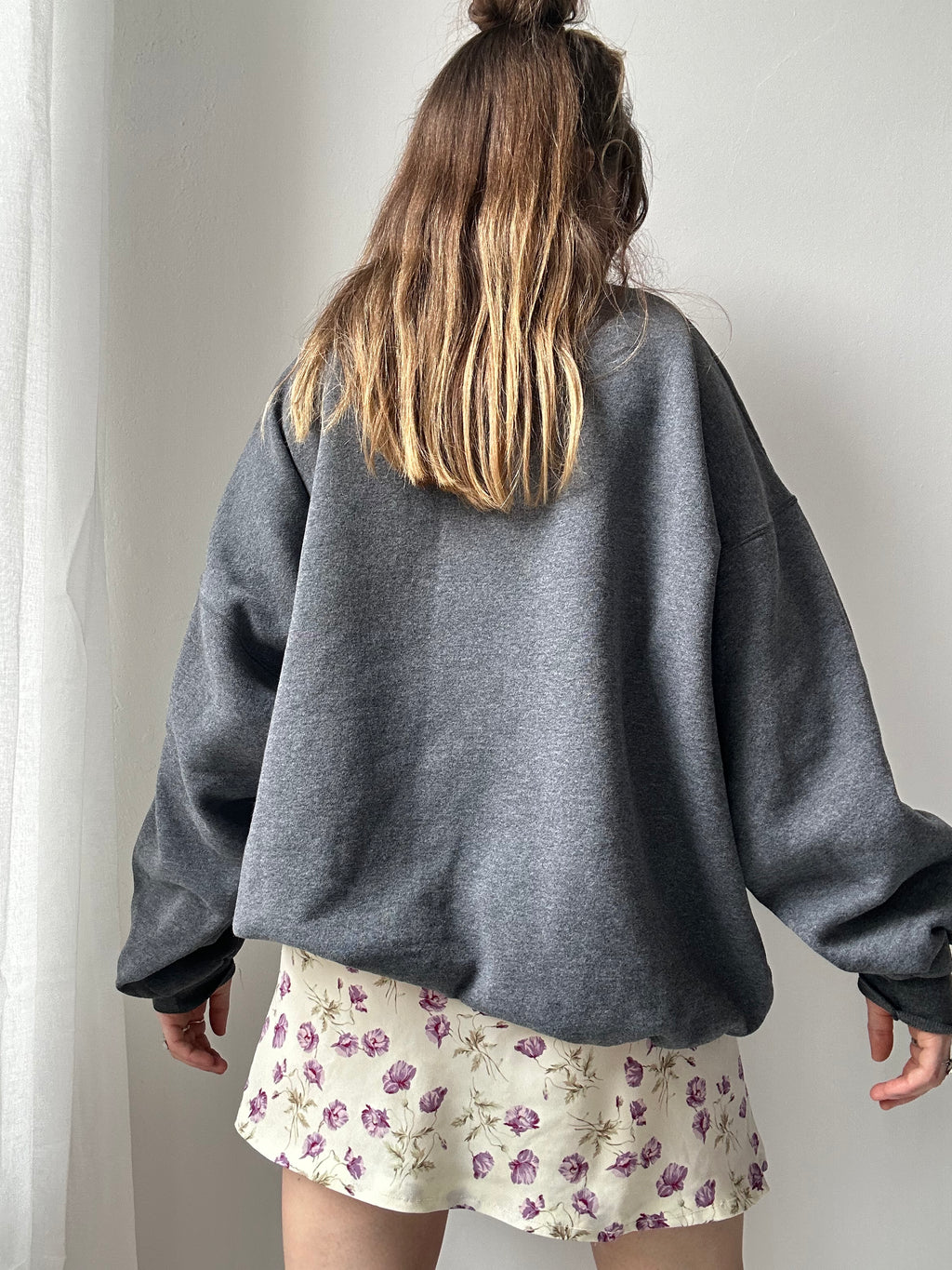 Spice Spiral Grey Sweater Size Xl