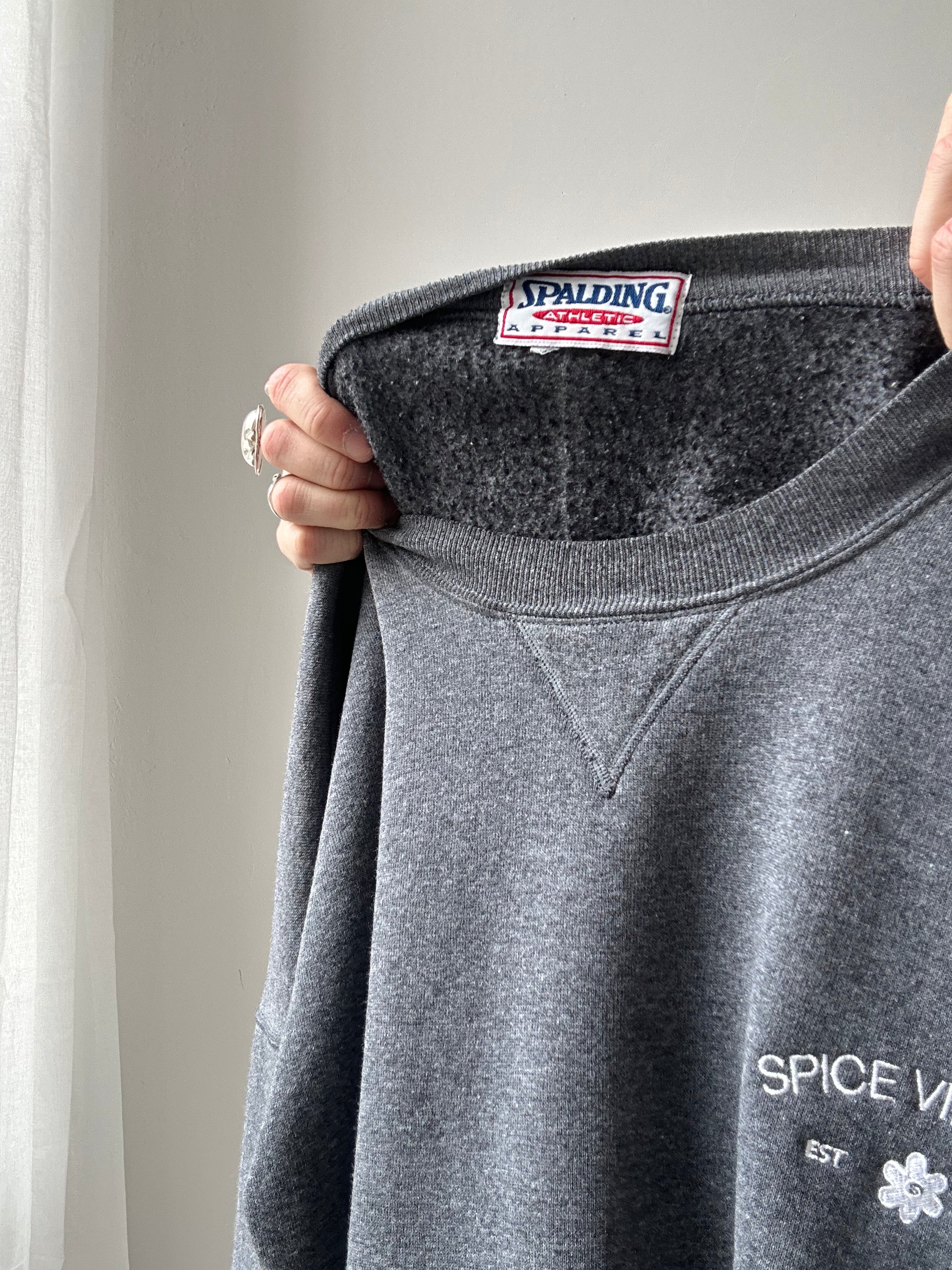 Spice Spiral Grey Sweater Size Xl