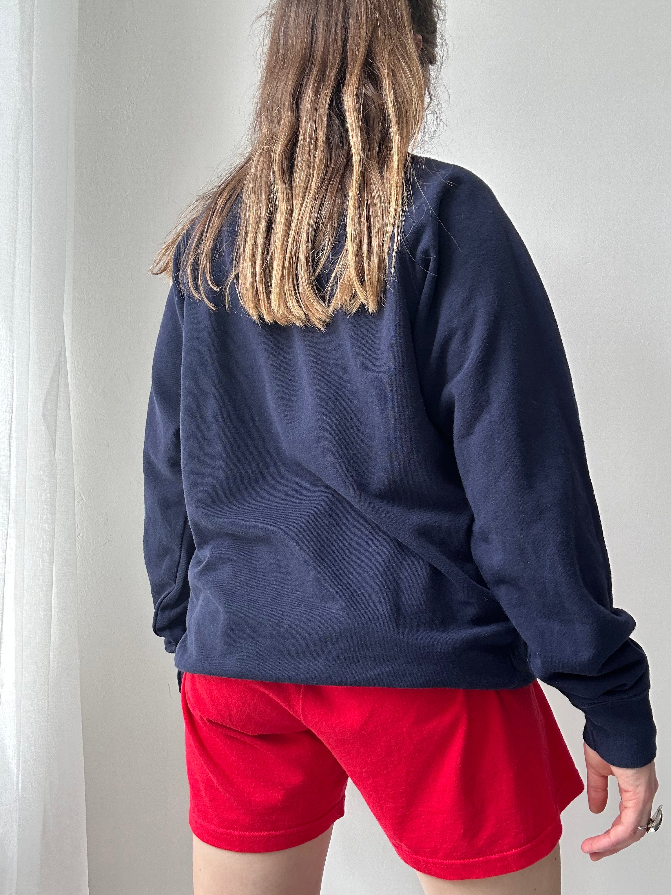 Navy Spice Spiral Sweater Sie S/M
